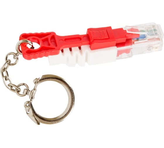 Заглушка с замком для портов RJ45 NIKOMAX NMC-RJ-LOCK-RD
