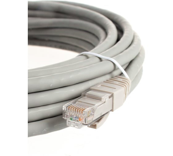 Коммутационный шнур NIKOMAX U/UTP 4 пары, серый, 7,5м NMC-PC4UE55B-075-C-GY