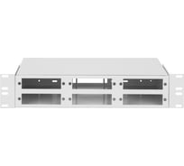 Оптический кросс NIKOMAX 19, 2U, до 48 SC/FC/ST портов или 96, стальной, серый NMF-RP48-BLANK-WS-2U-GY