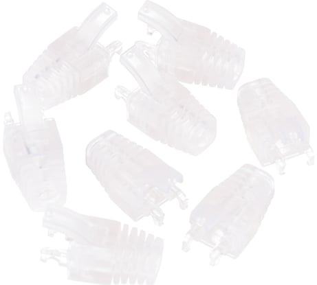 Защитный прозрачный колпачок для коннекторов RJ45 NIKOMAX 100шт NMC-RJBOOT65B-TR-100