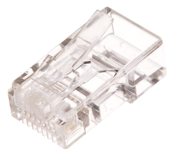 Коннектор NIKOMAX RJ45/8P4C под витую пару, плоский ввод, 100шт NMC-RJ84FZ06UD1-100 1