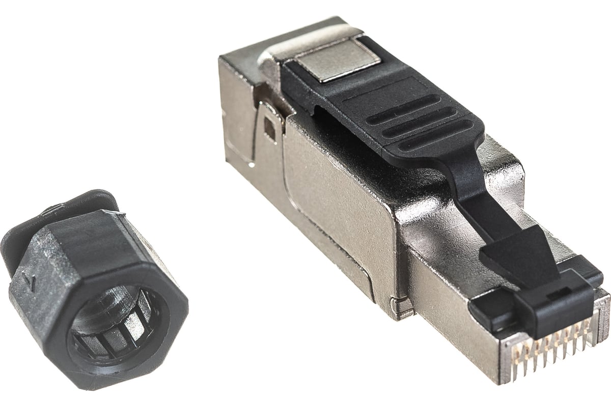 Коннектор NIKOMAX RJ45/8P8C под витую пару, полный экран, металлик NMC ...