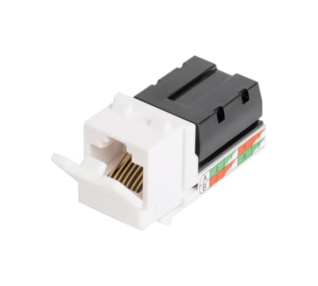 Модуль-вставка типа Keystone NIKOMAX неэкранированный, белый NMC-KJUD2-WT