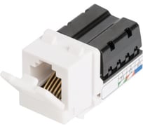 Модуль-вставка типа Keystone NIKOMAX неэкранированный, белый NMC-KJUE2-WT