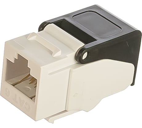 Модуль-вставка типа Keystone NIKOMAX неэкранированный, белый NMC-KJUE2-NT-WT