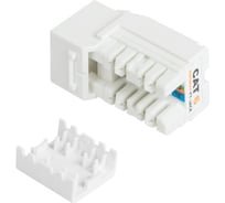 Модуль-вставка типа Keystone NIKOMAX неэкранированный, белый NMC-KJUE2-FT-WT