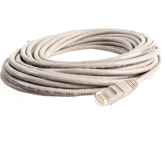 Коммутационный шнур NIKOMAX U/UTP 4 пары, серый, 10м NMC-PC4UD55B-100-GY