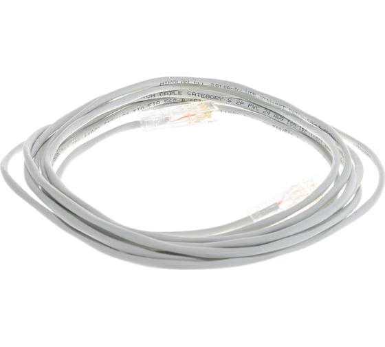Коммутационный шнур NIKOMAX U/UTP 2 пары, серый, 5м NMC-PC2UD00D-050-GY