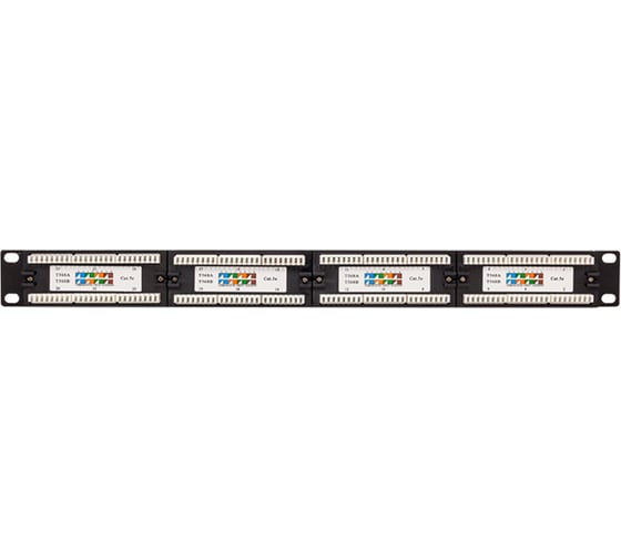 Патч-панель EKF teracom 19'' cat.5e 1u неэкранированная utp 24 порта rj-45 110 idc TRC-PPNL-5EUTP-1U24