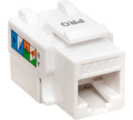 Модуль Keystone EKF teracom pro cat.6 rj-45 неэкранированный 110 idc 90 градусов белый TRP-KSTN-90D-6UTP-WH