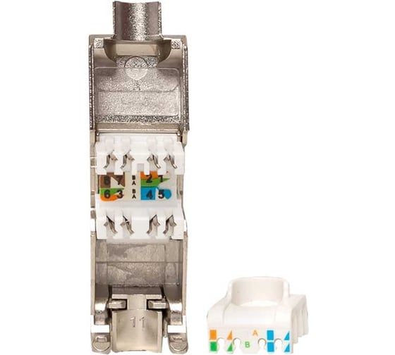 Модуль Keystone EKF TERACOM CS Cat.6 экранированный STP 110 IDC 180 градусов самозажимной (Toolless) TRCS-KSTN-T180D-6STP