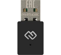 Сетевой адаптер DIGMA Wi-Fi + Bluetooth DWA-BT5-AC600C AC600 USB 2.0 (ант.внутр.) 1ант. (упак.:1шт) 1725739