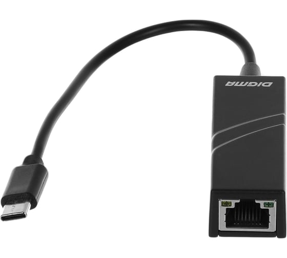 Сетевой адаптер DIGMA Fast Ethernet D-USBC-LAN100 USB Type-C (упак.:1шт) 1717083
