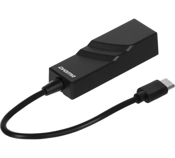 Сетевой адаптер DIGMA Fast Ethernet D-USBC-LAN100 USB Type-C (упак.:1шт) 1717083