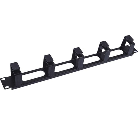 Панель-органайзер кабеля 5Bites 5колец / 1u / 19" / black CM-102B