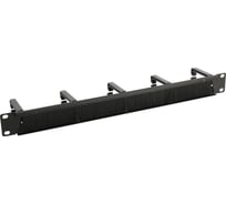 Панель-органайзер кабеля 5Bites 5 колец / щеточный ввод / 1u / 19" / black CM-107B