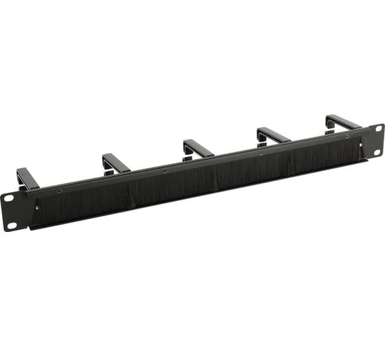 Панель-органайзер кабеля 5Bites 5 колец / щеточный ввод / 1u / 19" / black CM-107B 1