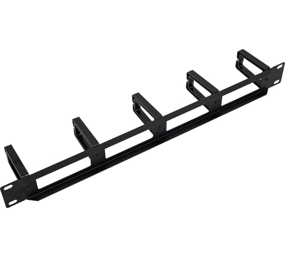 Панель-органайзер кабеля 5Bites 5 колец / 1u / 19" / black CM-103B