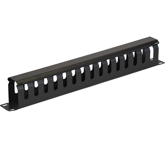 Панель-органайзер кабеля 5Bites гребенка / крышка / 1u / 19" / black CM-101B