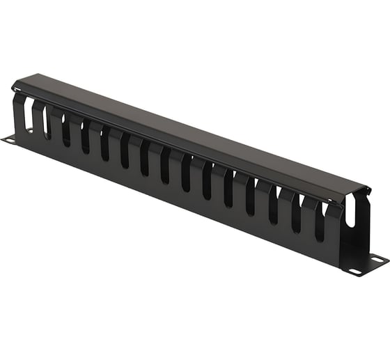 Панель-органайзер кабеля 5Bites гребенка / крышка / 1u / 19" / black CM-101B