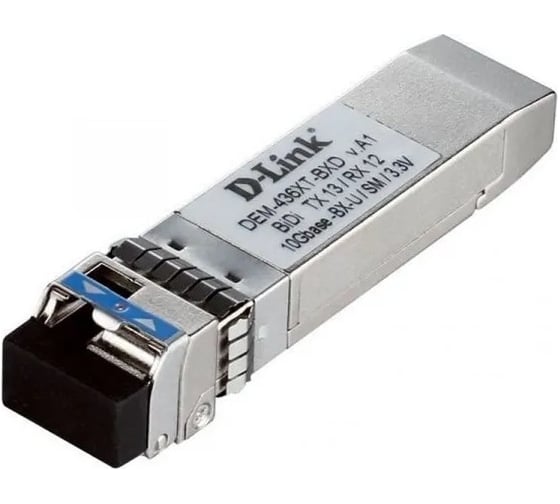 Wdm-трансивер d-link sfp+ с 1 портом, 10gbase-er для одномодового оптического кабеля (до 40 км) 436XT-BXU/40KM/A1A 1