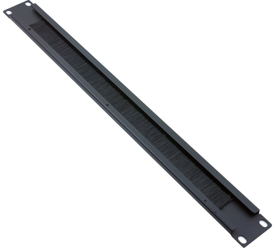Панель-органайзер кабеля 5Bites щеточный ввод / 1u / 19" / black CM-108B