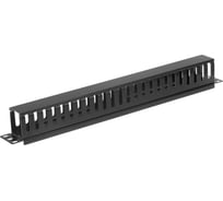 Панель-органайзер кабеля 5Bites гребенка / крышка / 1u / 19" / black CM-105B