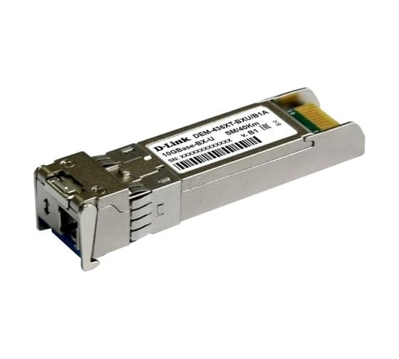 Wdm-трансивер sfp+ с 1 портом 10gbase-er для одномодового оптического кабеля (до 40 км) d-link 436XT-BXU/40KM/B1A