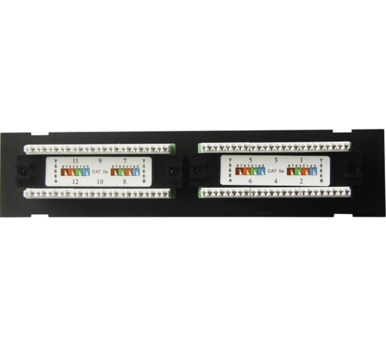 Патч-панель КДДС 10, 1u, 12 порта, cat5е настенные 00000001155