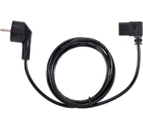 Кабель питания компьютера VCOM угловой - розетка угловая, 220v, eu vde 3gх0.5mm2, 1.8m, медь CE021R-CU0.5-1.8M