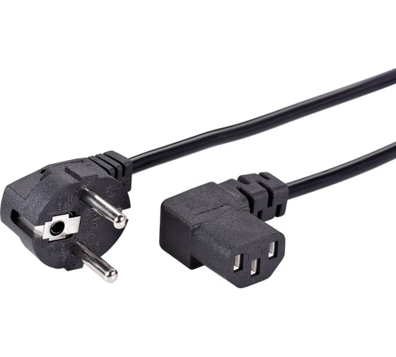 Кабель питания AOpen/Qust c13 компьютер угловой провод - розетка 220v угловая евровилка 3m ACE021R-3M