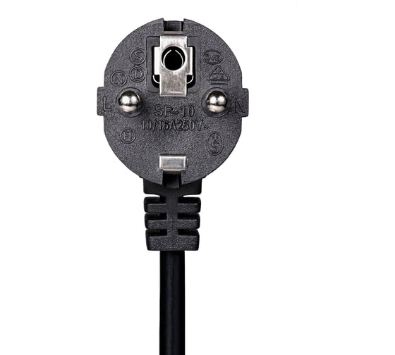 Кабель питания AOpen/Qust c13 компьютер угловой провод - розетка 220v угловая евровилка 3m ACE021R-3M