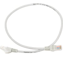 Неэкранированный патч-корд EKF TERACOM PRO Cat.5E UTP оболочка PVC серый (0,5м) TRP-5EUTP-PVC-05M-GY