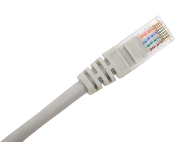Неэкранированный патч-корд EKF TERACOM PRO Cat.5E UTP оболочка PVC серый (0,5м) TRP-5EUTP-PVC-05M-GY