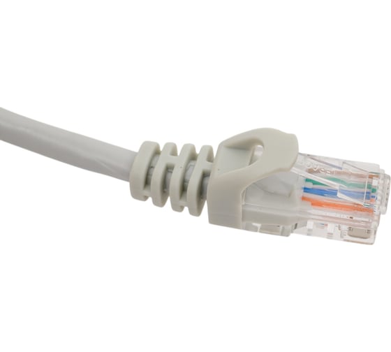 Неэкранированный патч-корд EKF TERACOM PRO Cat.5E UTP оболочка PVC серый (10,0м) TRP-5EUTP-PVC-10M-GY