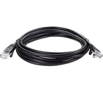 Литой патч-корд AOpen/Qust utp кат.5е 3m черный anp511-3m-bk ANP511_3M_BK