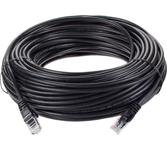 Литой патч-корд AOpen/Qust utp кат.5е 30m черный anp511-30m-bk ANP511_30M_BK