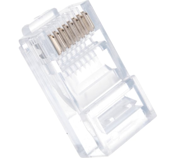 Вилка Cablexpert RJ-45 8P8C универсальная кат.5e, контакты 6 микродюймов 10 шт. PLUG3UP6/10