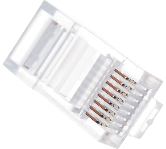 Вилка Cablexpert RJ-45 8P8C универсальная кат.5e, контакты 6 микродюймов 10 шт. PLUG3UP6/10