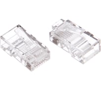 Универсальная вилка Cablexpert RJ-45 8P8C кат.5e, контакты 6 микрон 100 шт. PLUG3UP6/5