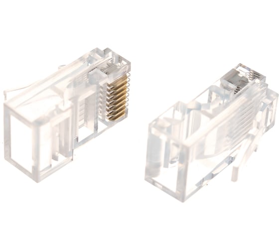 Универсальная вилка Cablexpert RJ-45 8P8C кат.5e, контакты 6 микрон 100 шт. PLUG3UP6/5