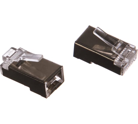 Вилка Cablexpert RJ-45 8P8C универсальн кат.5e экранирован контакты 30мкр 10шт PLUG5SP/10