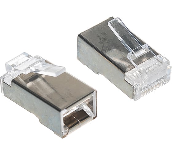 Вилка Cablexpert RJ-45 8P8C универсальн кат.5e экранирован контакты 30мкр 10шт PLUG5SP/10