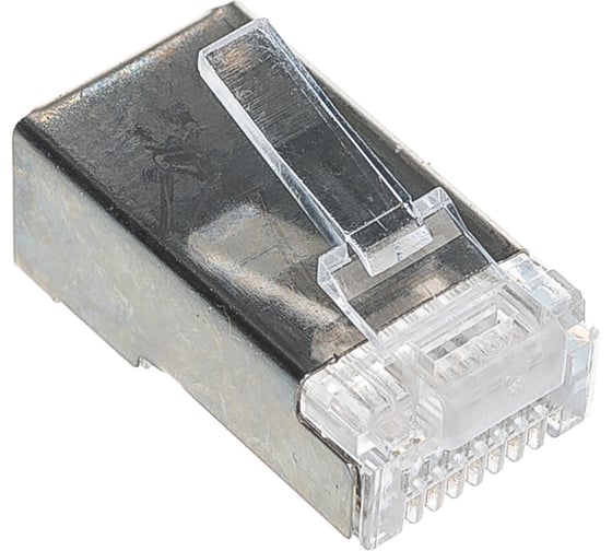 Вилка Cablexpert RJ-45 8P8C универсальн кат.5e экранирован контакты 30мкр 10шт PLUG5SP/10