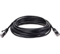 Литой патч-корд AOpen/Qust ftp кат.5e 7/0.16 черный 10m ANP522B-BK-10M