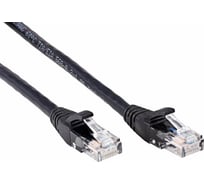Литой патч-корд AOpen/Qust 7/0.20 utp кат.6 черный 1m ANP612B-BK-1M