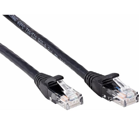 Литой патч-корд AOpen/Qust 7/0.20 utp кат.6 черный 1.5m ANP612B-BK-1.5M