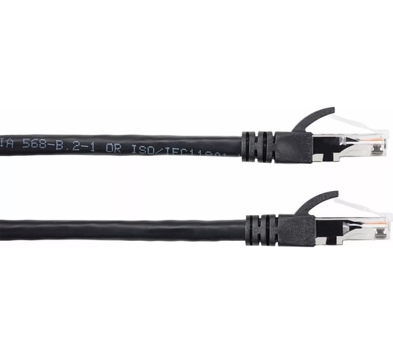 Литой патч-корд AOpen/Qust 7/0.20 utp кат.6 черный 3m ANP612B-BK-3M