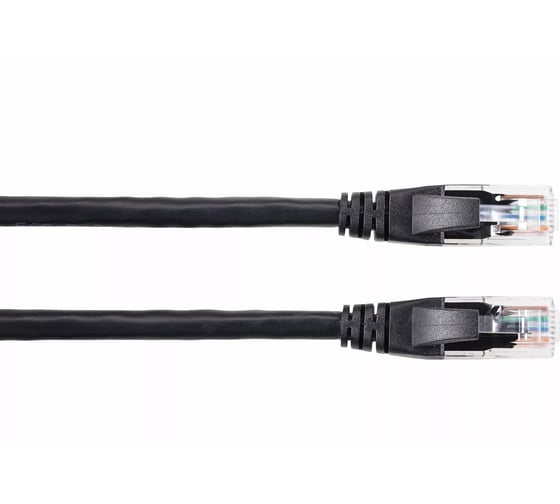 Литой патч-корд AOpen/Qust 7/0.20 utp кат.6 черный 20m ANP612B-BK-20M