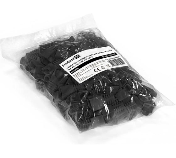 Колпачок Cablexpert RJ-45 BT5BK изолирующий чёрный 100 шт. BT5BK/5